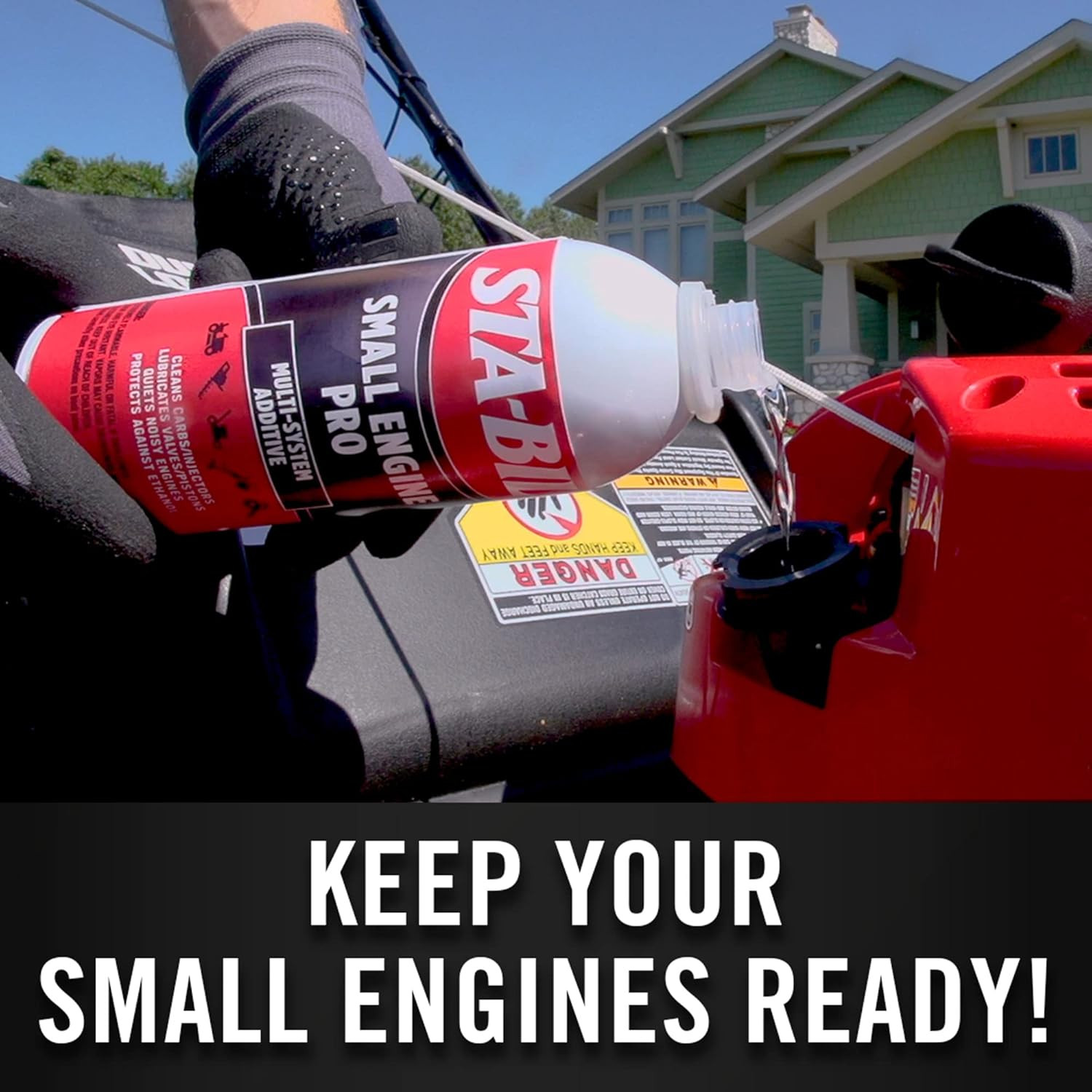 Small Engine Pro Multi-System Additive - Protects against Ethanol 16 oz, Red