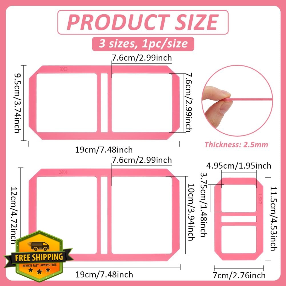 BENECREAT 3pc Mini Pink Bookbinding Tool