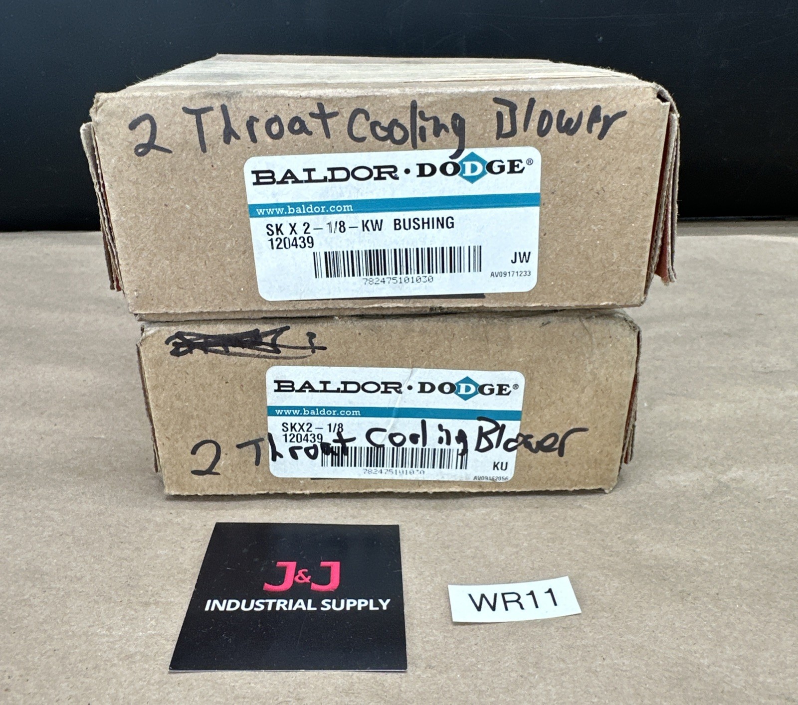 (2) Baldor Dodge SK X 2-1/8 KW Bushing 120439 - NEW SURPLUS LOT + WARRANTY!