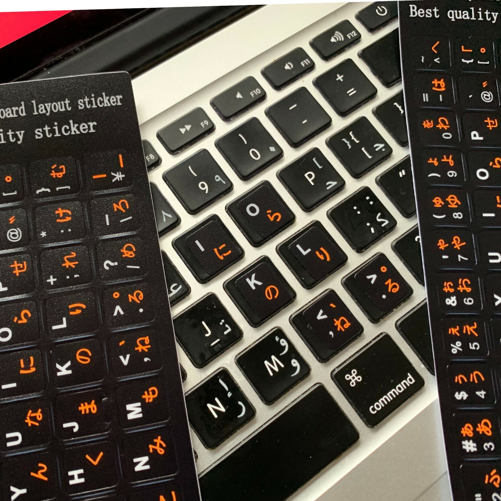 2PCS Japanese keyboard stickers Waterproof Replacement Computer Laptop Keyboard