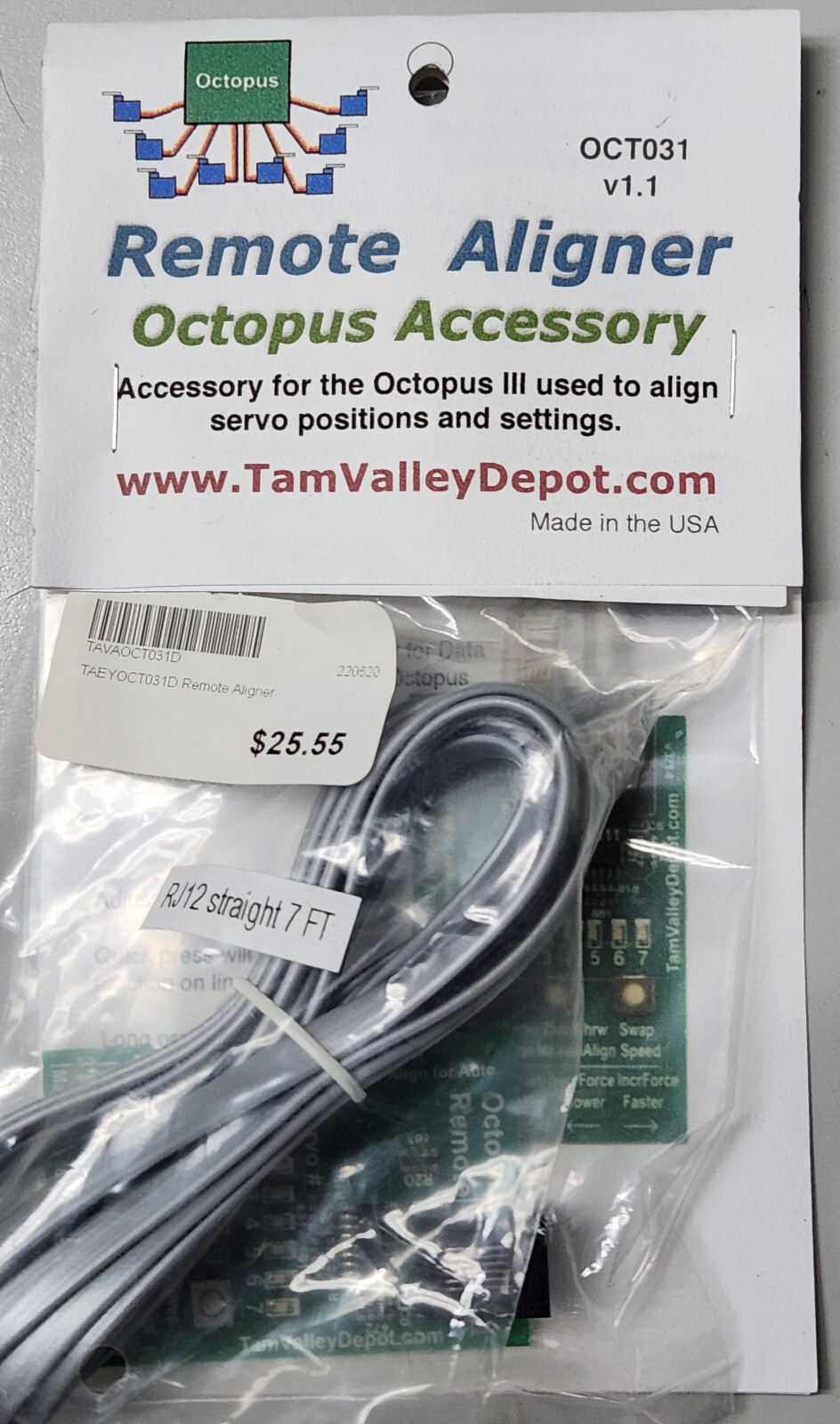 Tam Valley Depot OCT031 Remote Aligner for Octopus III 8-Servo Driver
