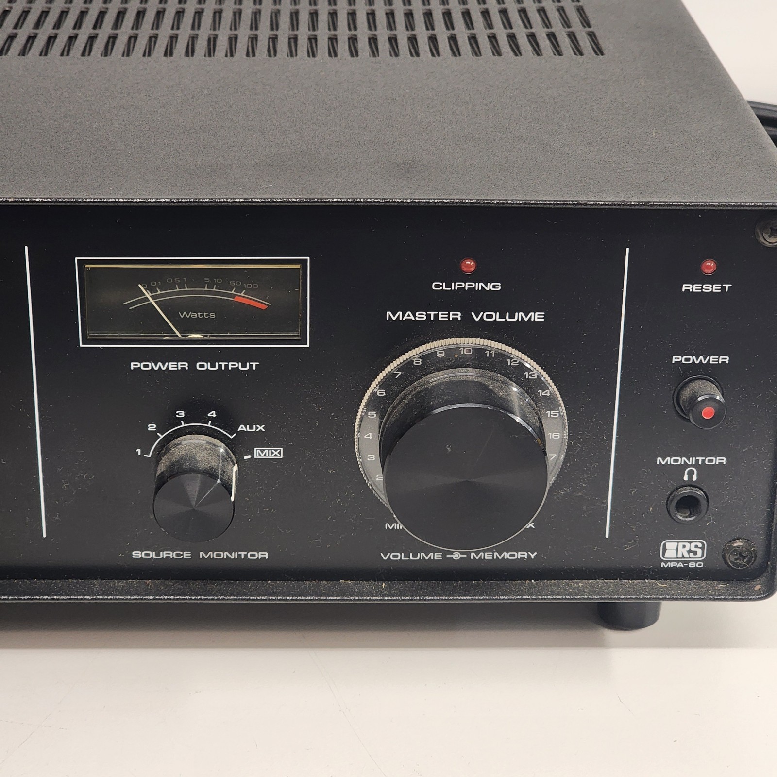 Realistic MPA-80 PA Mixer Equalizer Amplifier 80W Solid State Model 32-2026A Vtg