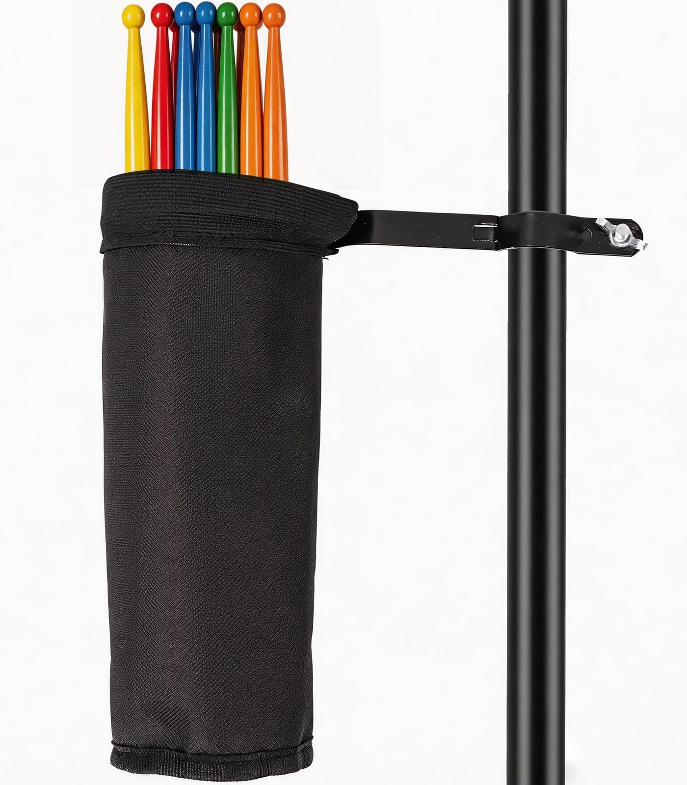 Drum Stick Holder Nylon Bag Container ClampOn Aluminum Fits 5 Pairs