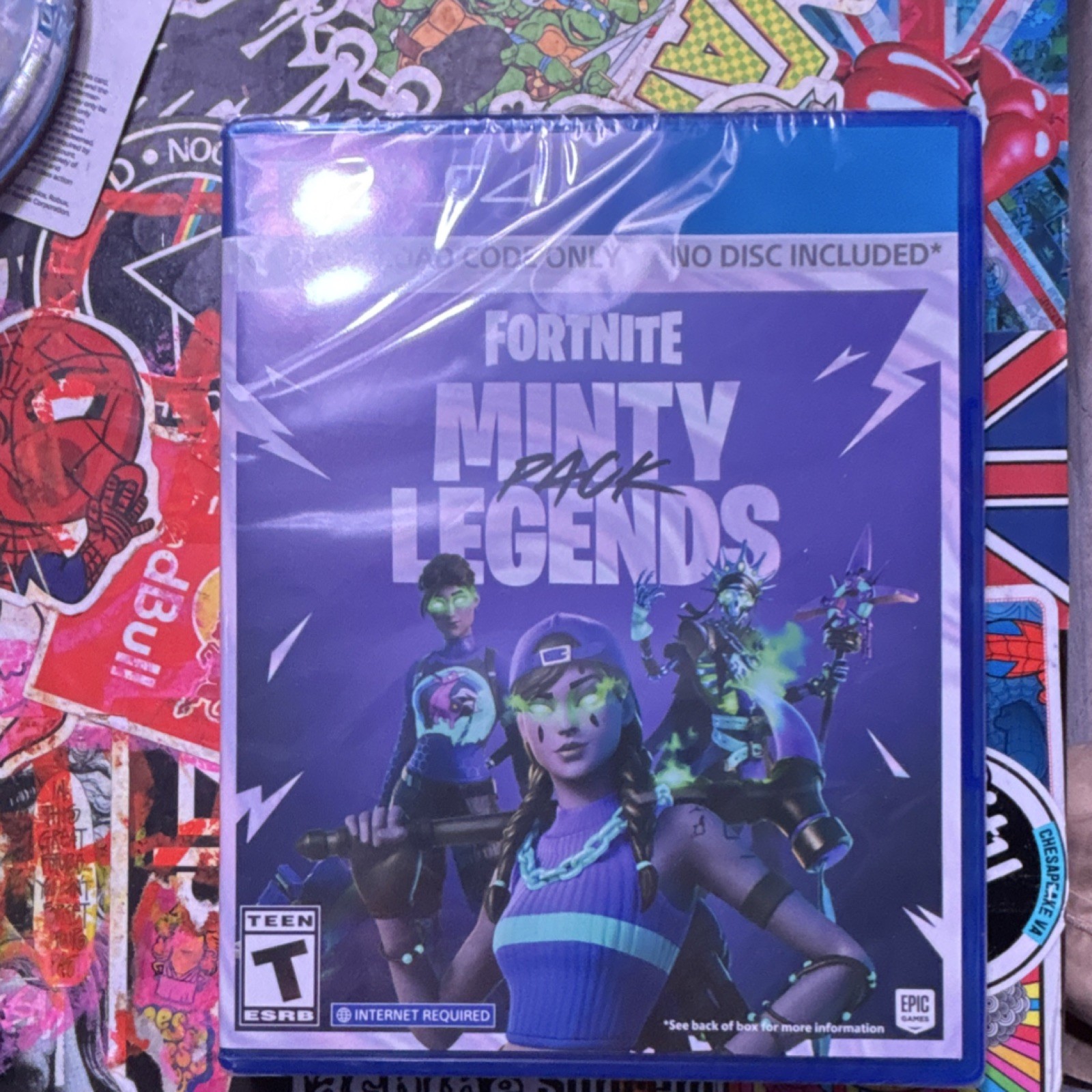 Epic Games Fortnite Minty Legends Pack Prepaid Gaming Card Digital Code PS4