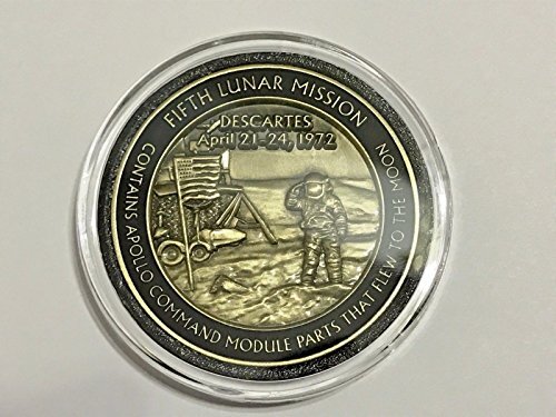 NASA Apollo 16 45th Anniversary Medallion Token Limited Edition Contains Flow...