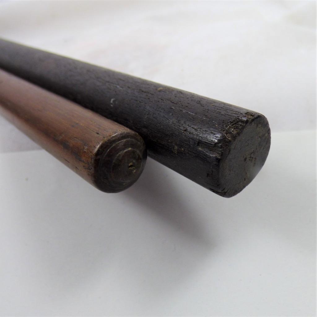 2 x solid draughtsmen rolling rules Antique TECHNICAL DRAWING INSTRUMENT Vintage