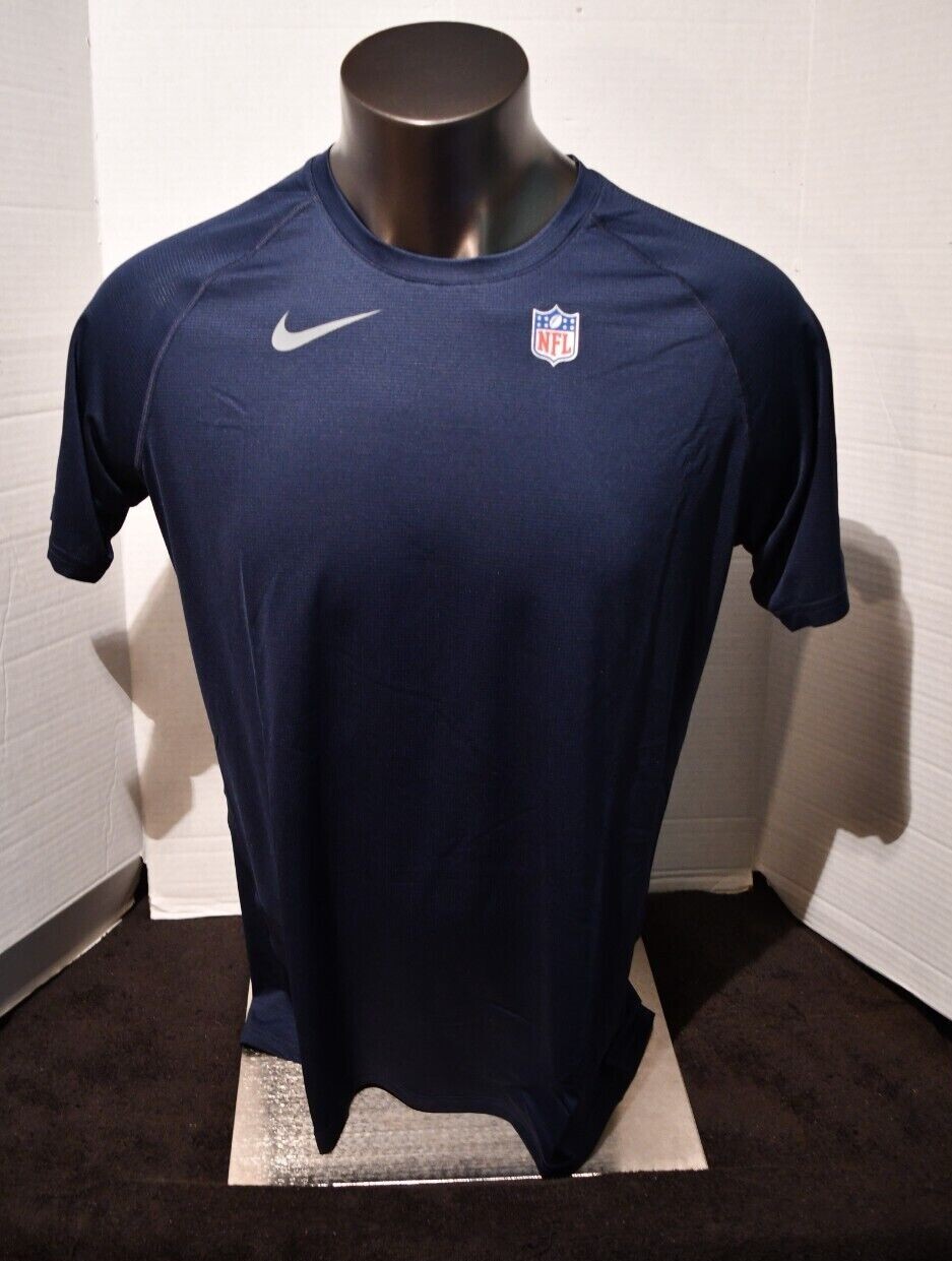 Nike Short Sleeve NFL Navy Compression Shirt L-3XL Men's Sizes new in Package