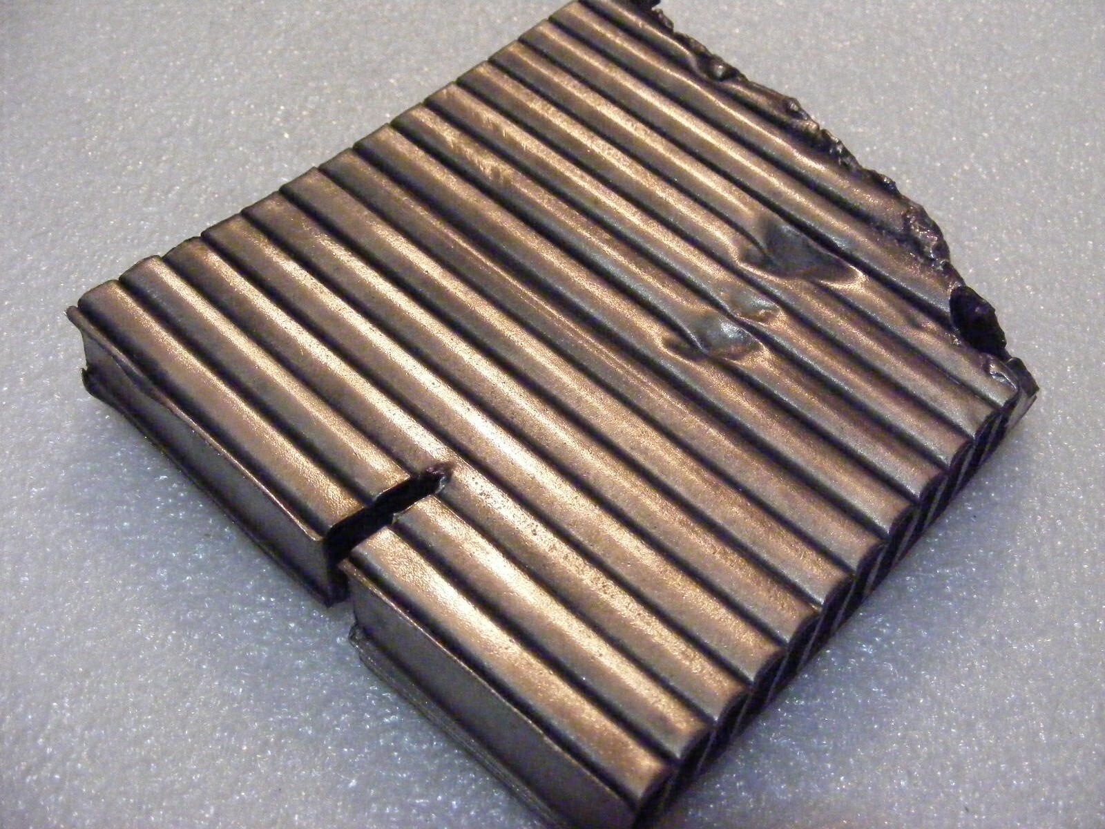 Apollo Saturn H-1 Rocket Engine Inconel Silver Alloy Flight Hardware Section 2