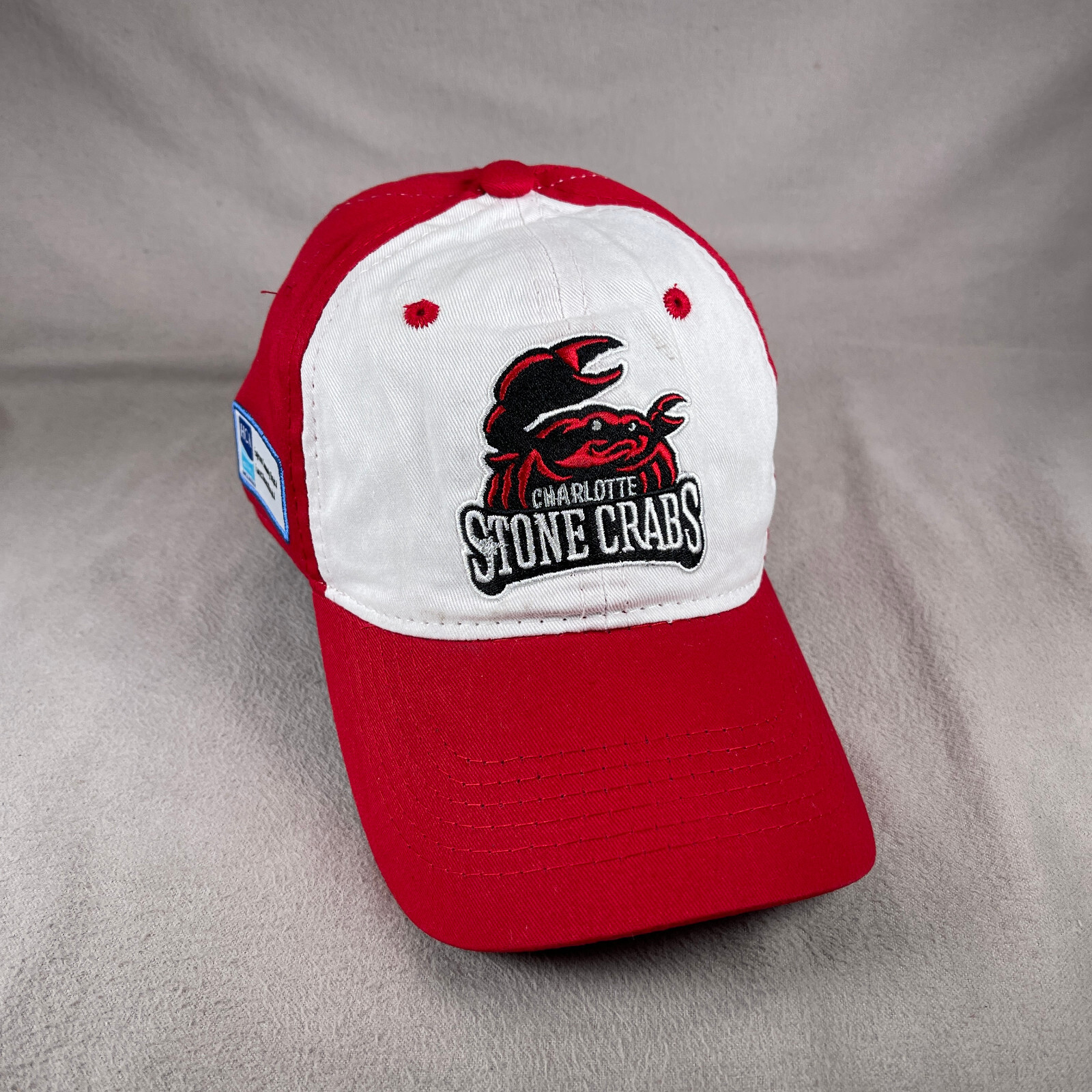 Charlotte Stone Crabs Hat Mens One Size Red Snapback Cap MILB Baseball Florida
