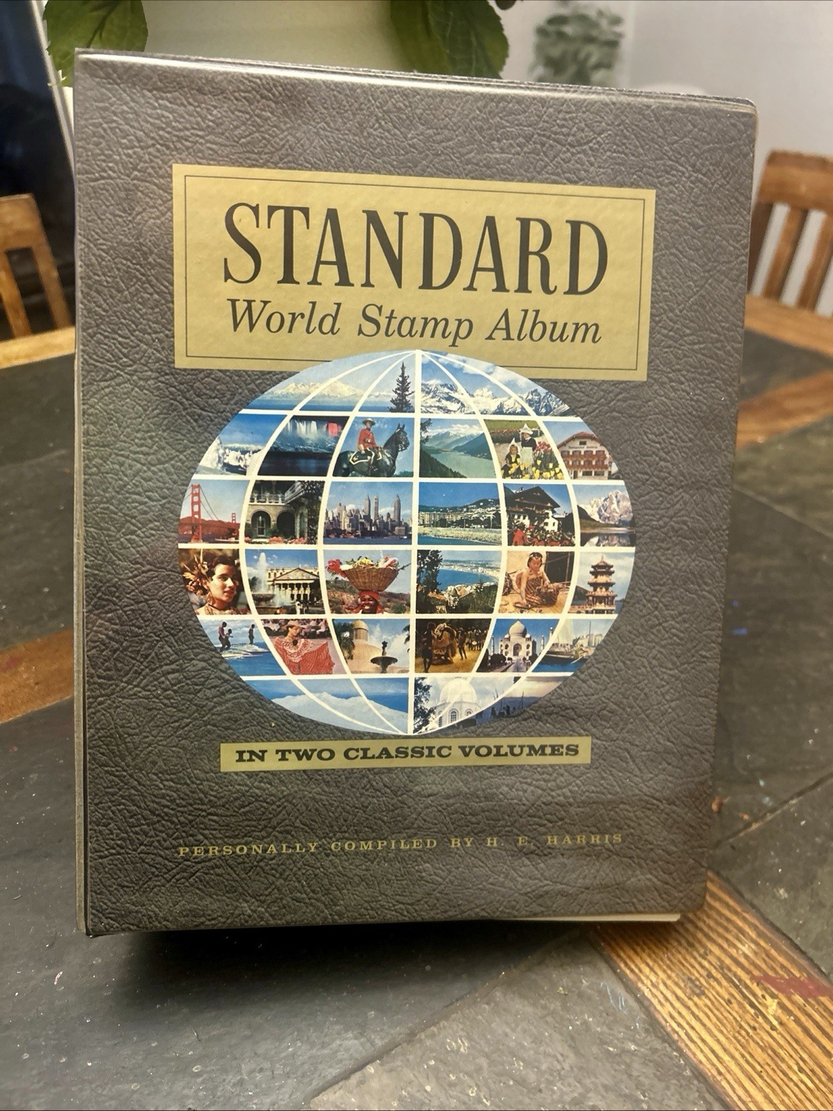 Vintage #1 Standard World Postage Stamp Album by H. E. Harris A Thru M Plus USA