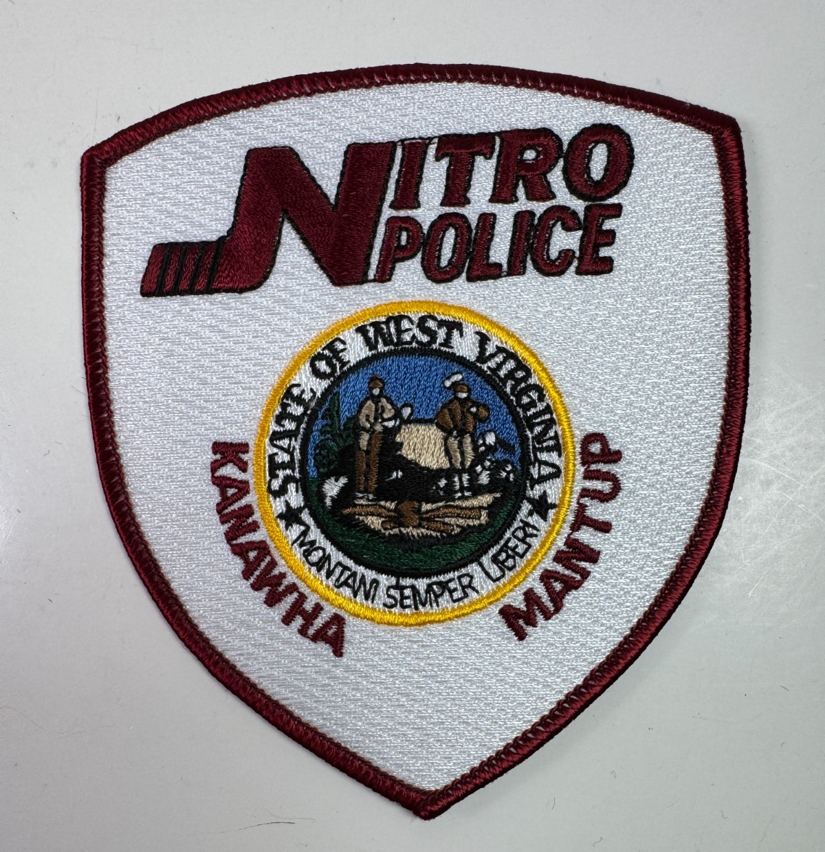 Nitro Police West Virginia WV Kanawha Mantup Patch AA8