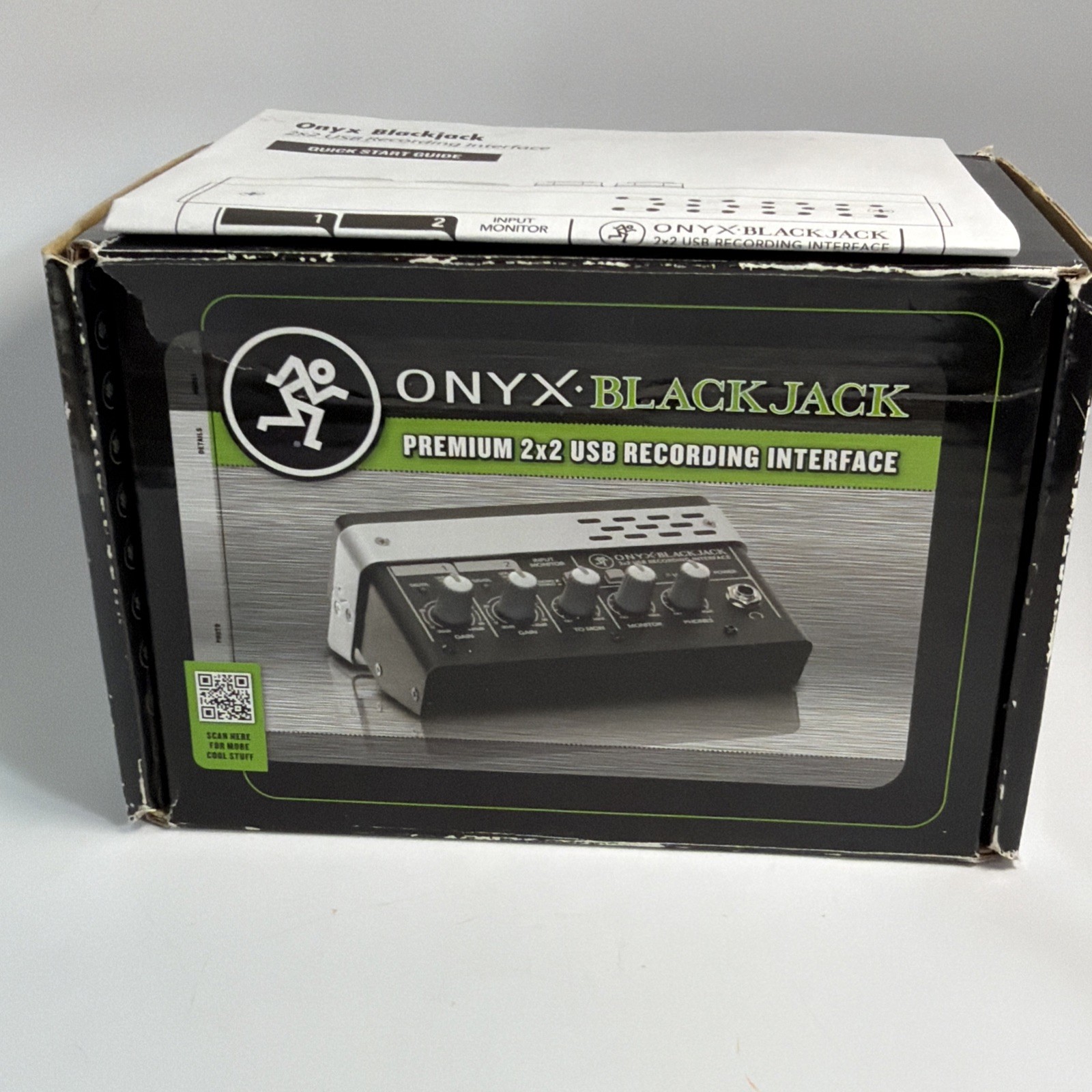 Mackie Onyx Blackjack 2x2 USB Audio Interface - Studio Quality Recording W/ Box