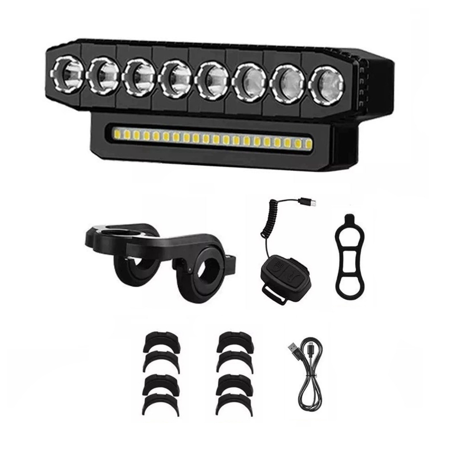Bicycle Front Headlight LED Bike Light With 130dB High Pitched Speaker