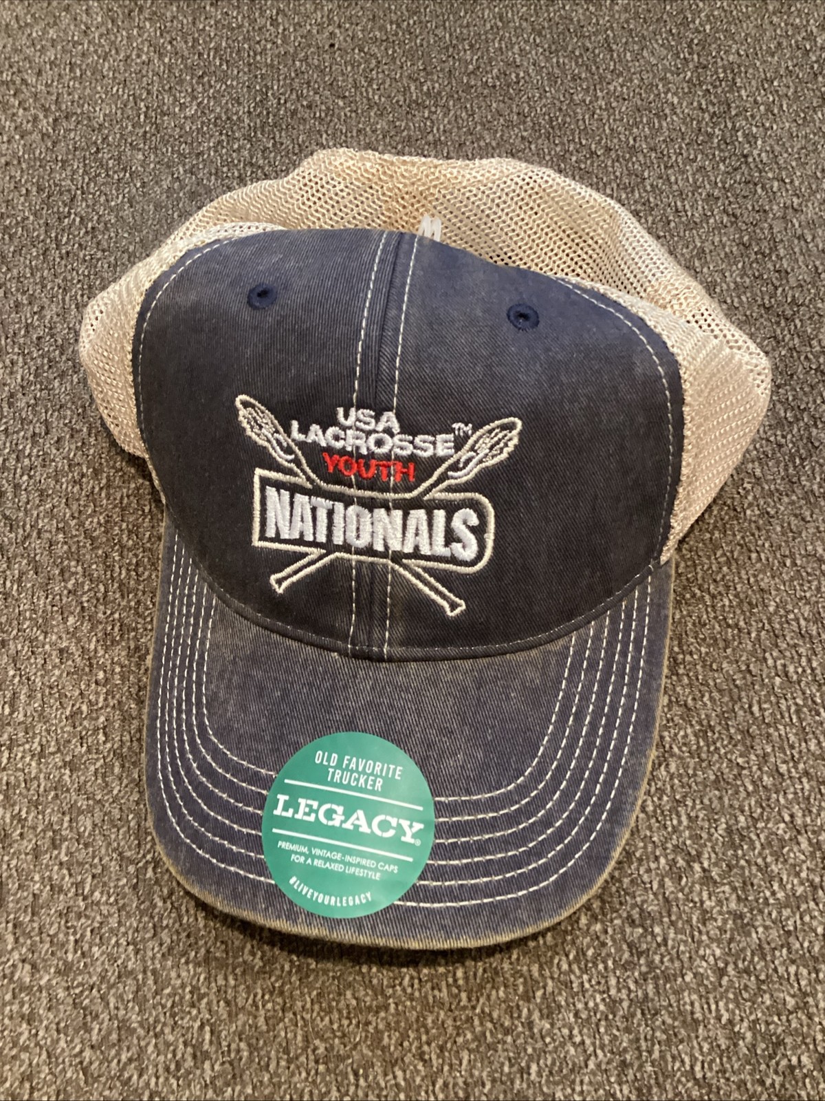 USA Lacrosse Youth Nationals Legacy Unisex SnapBack Hat New With Stickers