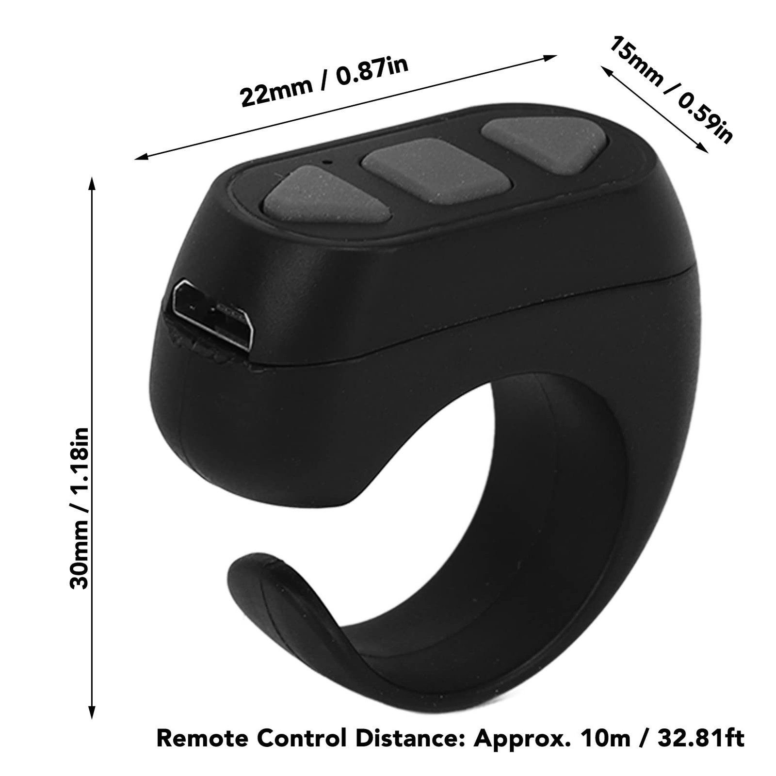 Page Turner, Bluetooth Remote Control Page Turner TikTok Remote Scrolling Rin...