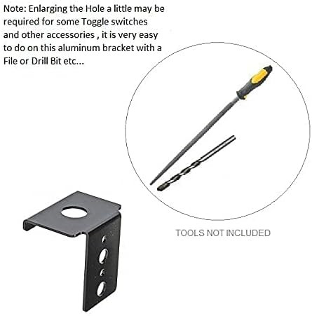 Universal Mounting Bracket For Panel Push Button Breakers Toggle Switches Fus...