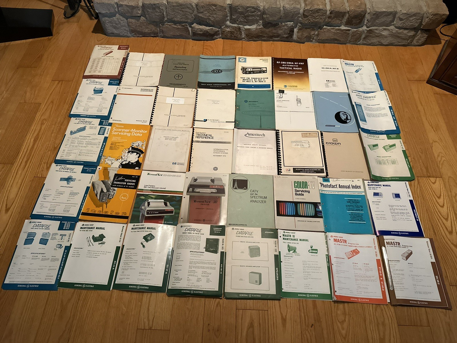 Radio Manuals Motorola Mastr Mobile Phone GE General Electric Communications Lot
