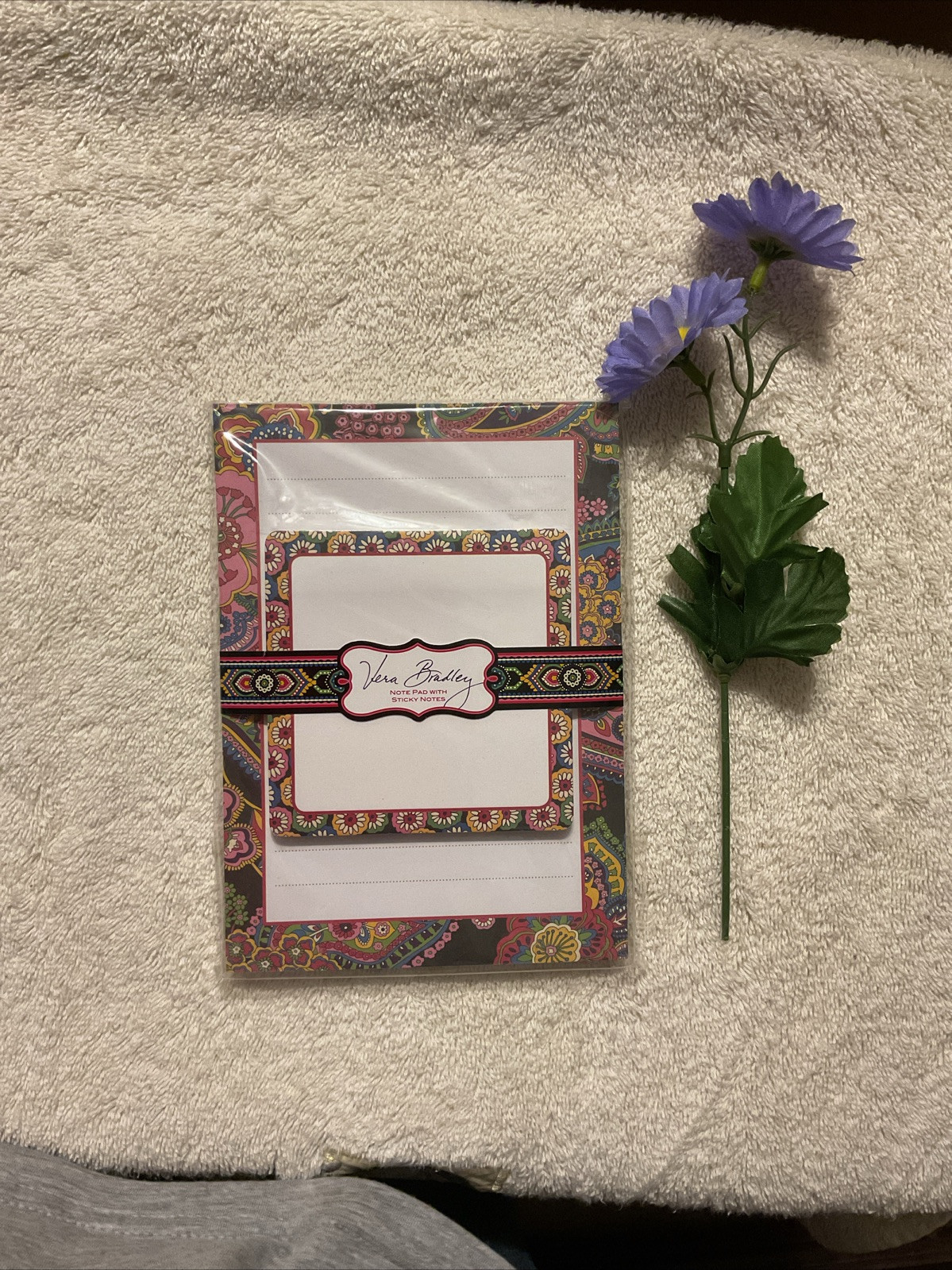 Vera Bradley Symphony In Hue Note Pad Set Retired Pattern New