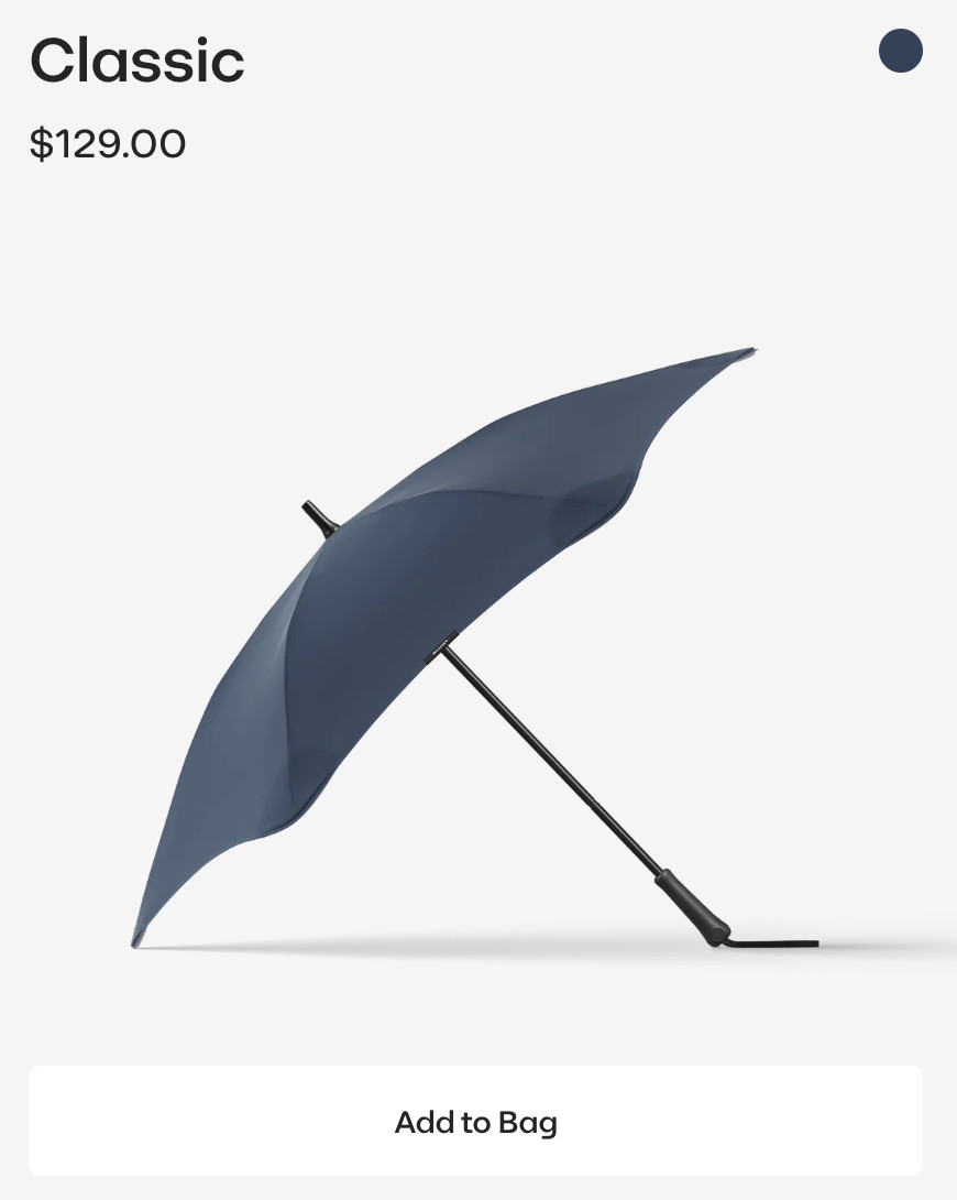 NEW BLUNT CLASSIC UMBRELLA IN NAVY