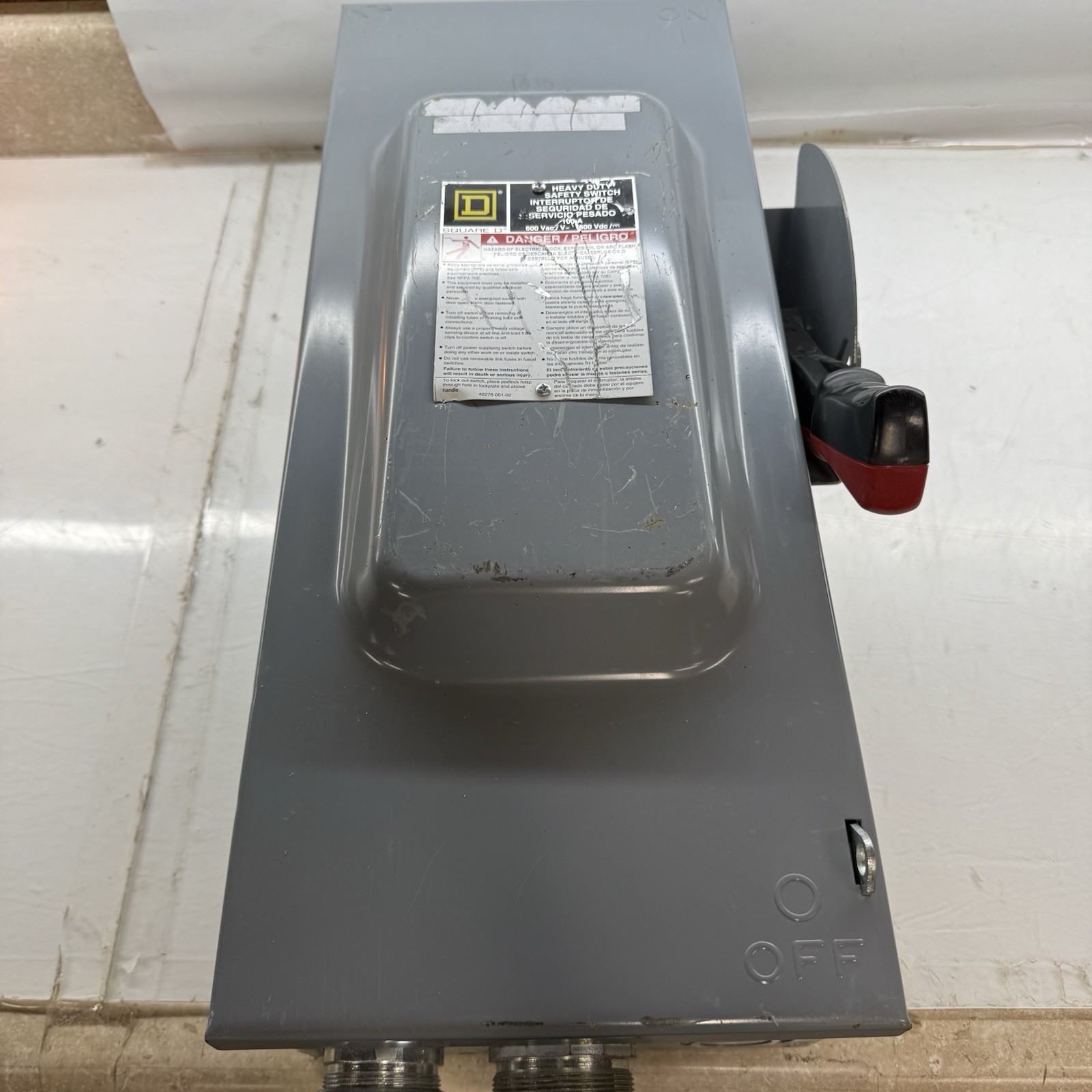 Square D H363N 100A  Heavy Duty Safety Switch