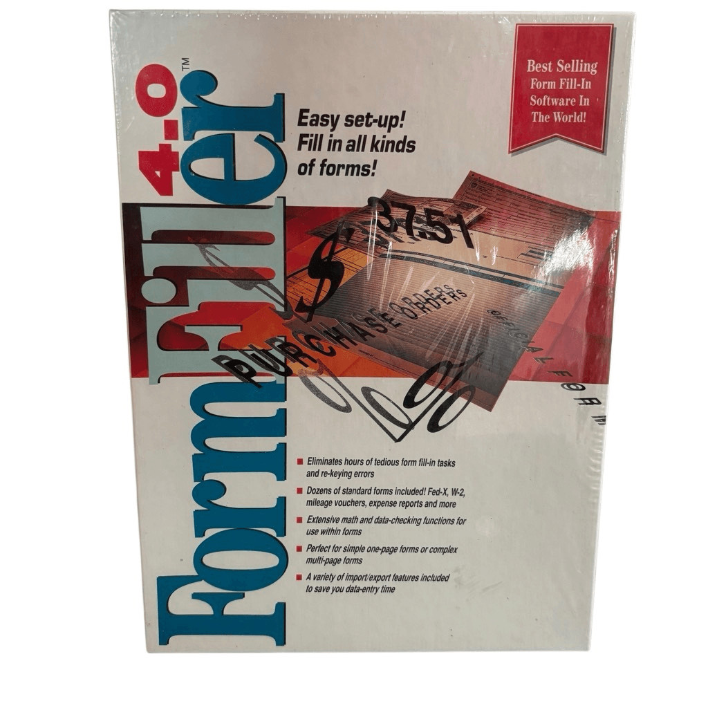 Form Filler 4.0 Vintage PC Software *New*