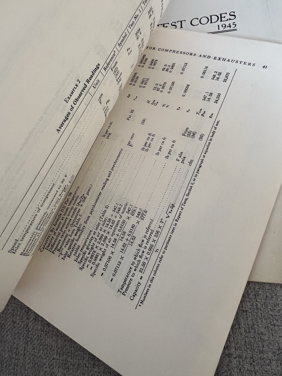 Vintage 1945 Mechanical Engineers Reference Books Manuals Test Codes Compressors