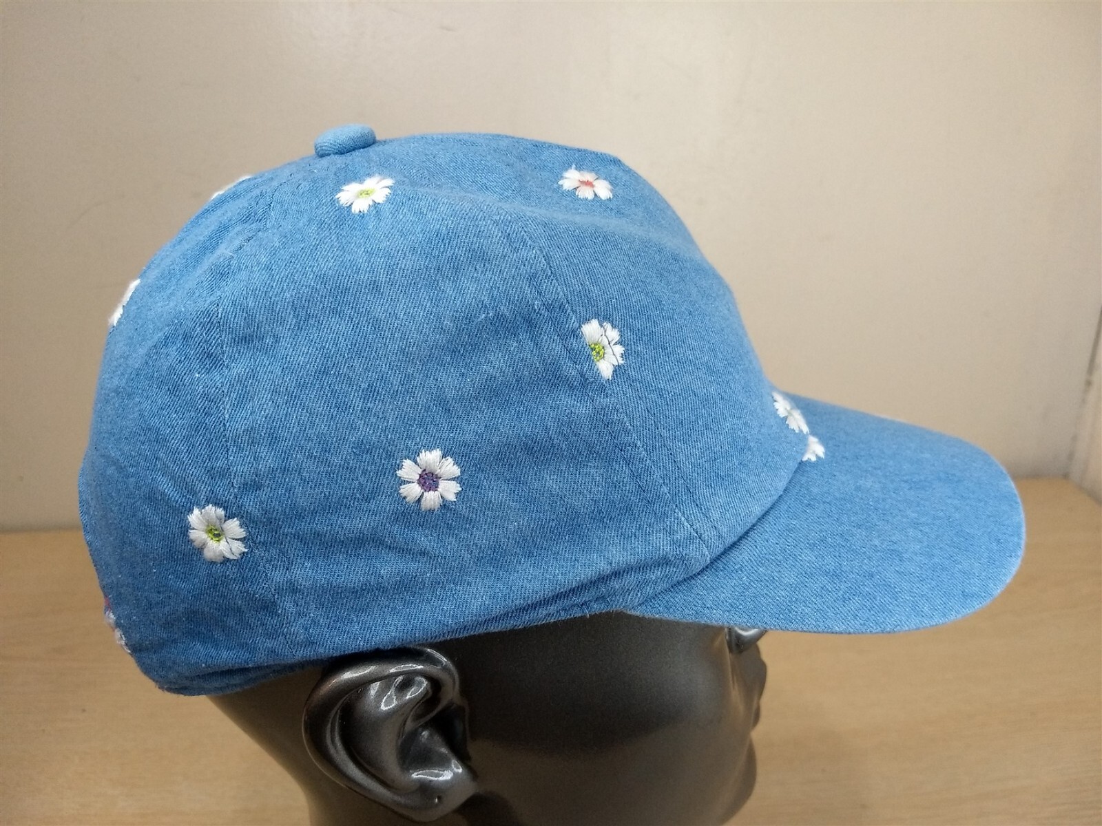 TARGET DAISY STRAPBACK YOUTH HAT/CAP, BLUE, OUTDOOR/GARDEN/FLOWER