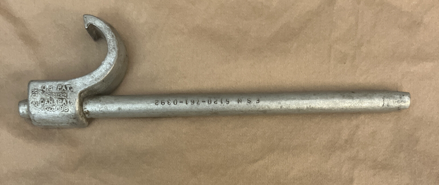 Vintage spanner wrench US & CAN Patents FNS 5120-761-0392    USA           T250