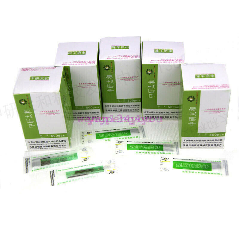 Acupuncture Spring Needles 500 w/ Guide Tube zhongyantaihe Massage Cupping Treat