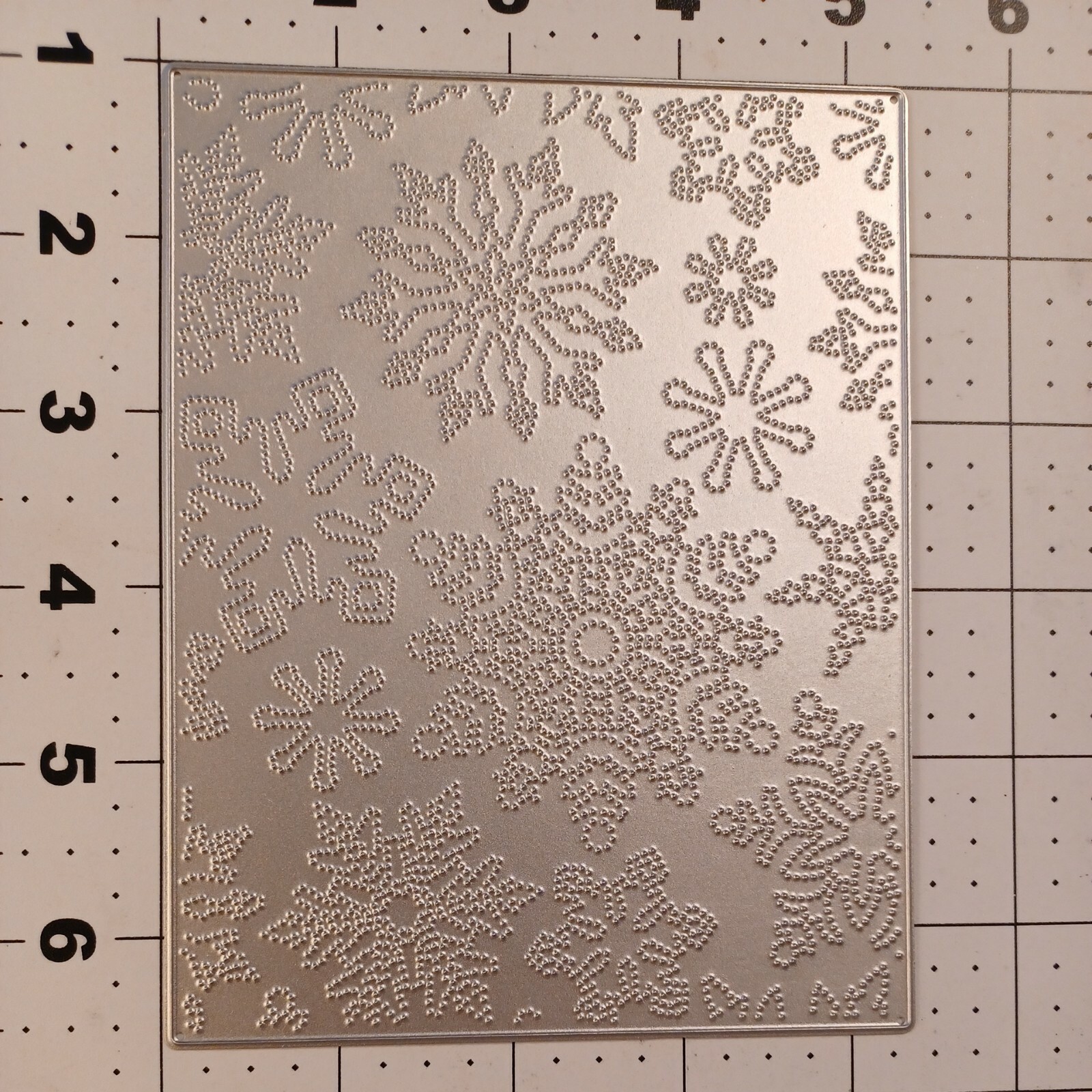 Universal Thin Metal Die Cut tool Christmas Winter Dot Snowflake background Ski