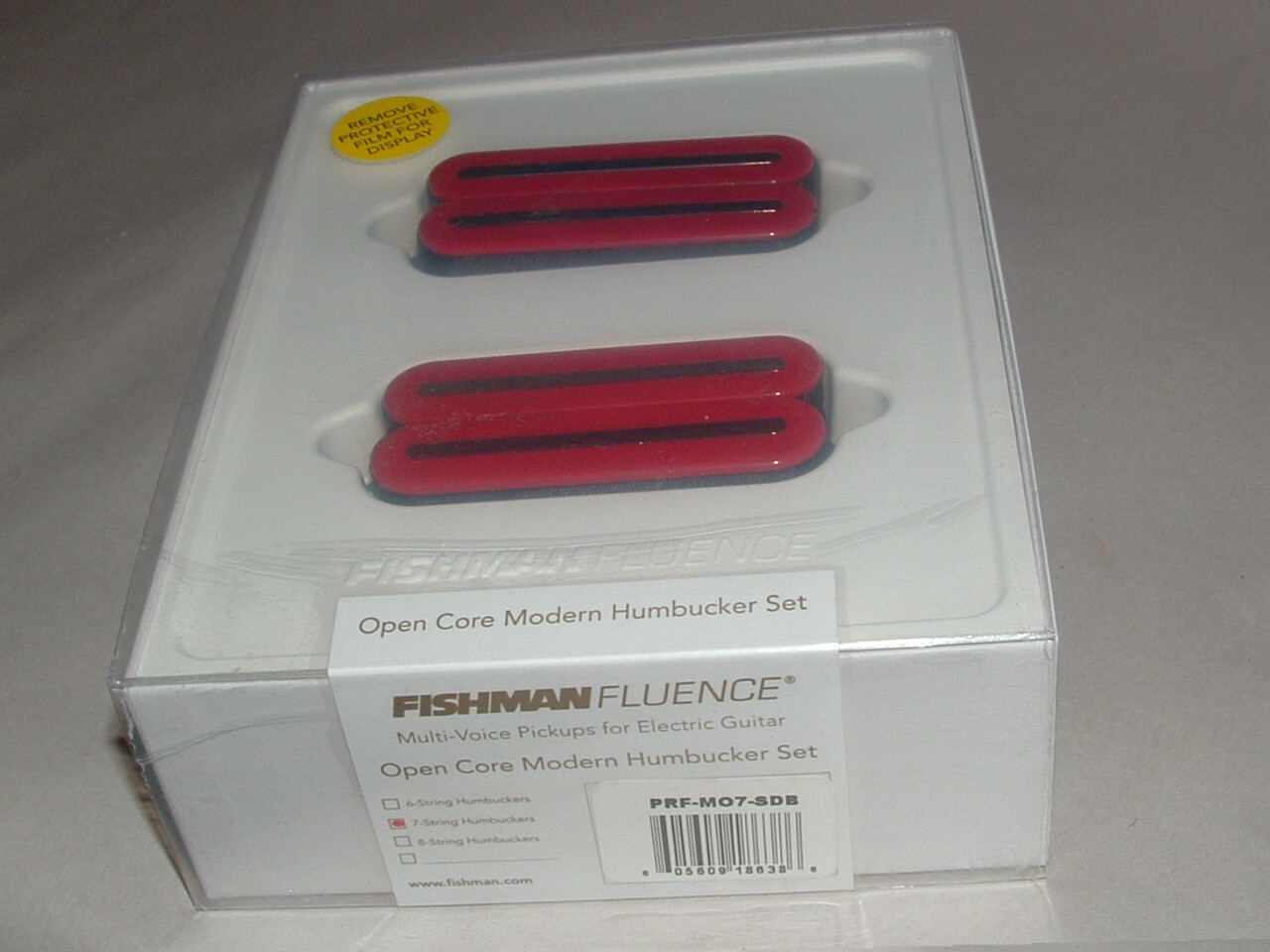 Fishman Fluence PRF-M07-SDB Open Core Humbucker 7 String Set 3 Voices Red/BNc