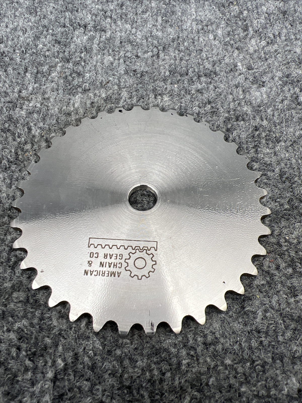 American Chain & Gear 36 Tooth 4-1/2" OD x .165 W 316 SS Sprocket 1/2" Bore New