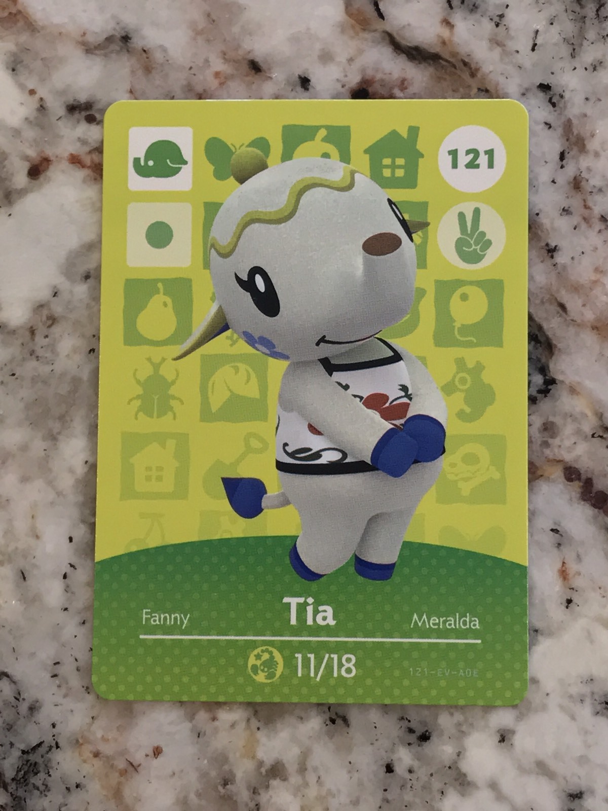 TIA #121 Animal Crossing Amiibo Authentic Nintendo Mint Card From Series 2