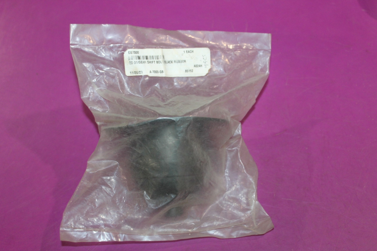 1928-31 Ford Gear Shift Boot-Black Rubber. Part GB7000.
