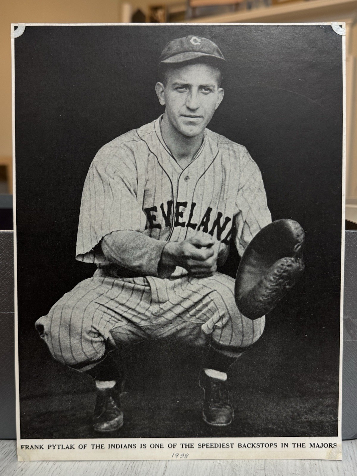 Baseball Magazine 1937 Joe Di Maggio Photo New York HOFer MLB - PAGE ONLY!