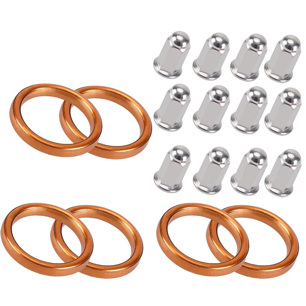 Exhaust Gaskets Nut Kit For Honda GL1500 Goldwing Interstate Aspencade Valkyrie