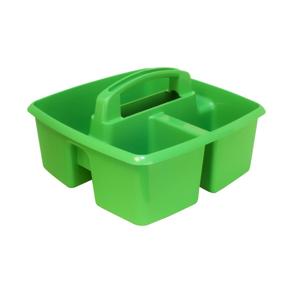 Storex Plastic Desktop Organizer Caddy with Handle, Assorted, Set of 5