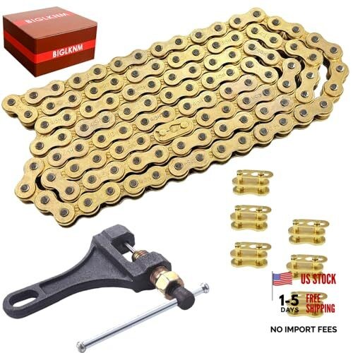 415H 110L Motorized Chain Gold 415H-110L Chain & Chain Breaker Gold 415H-110L