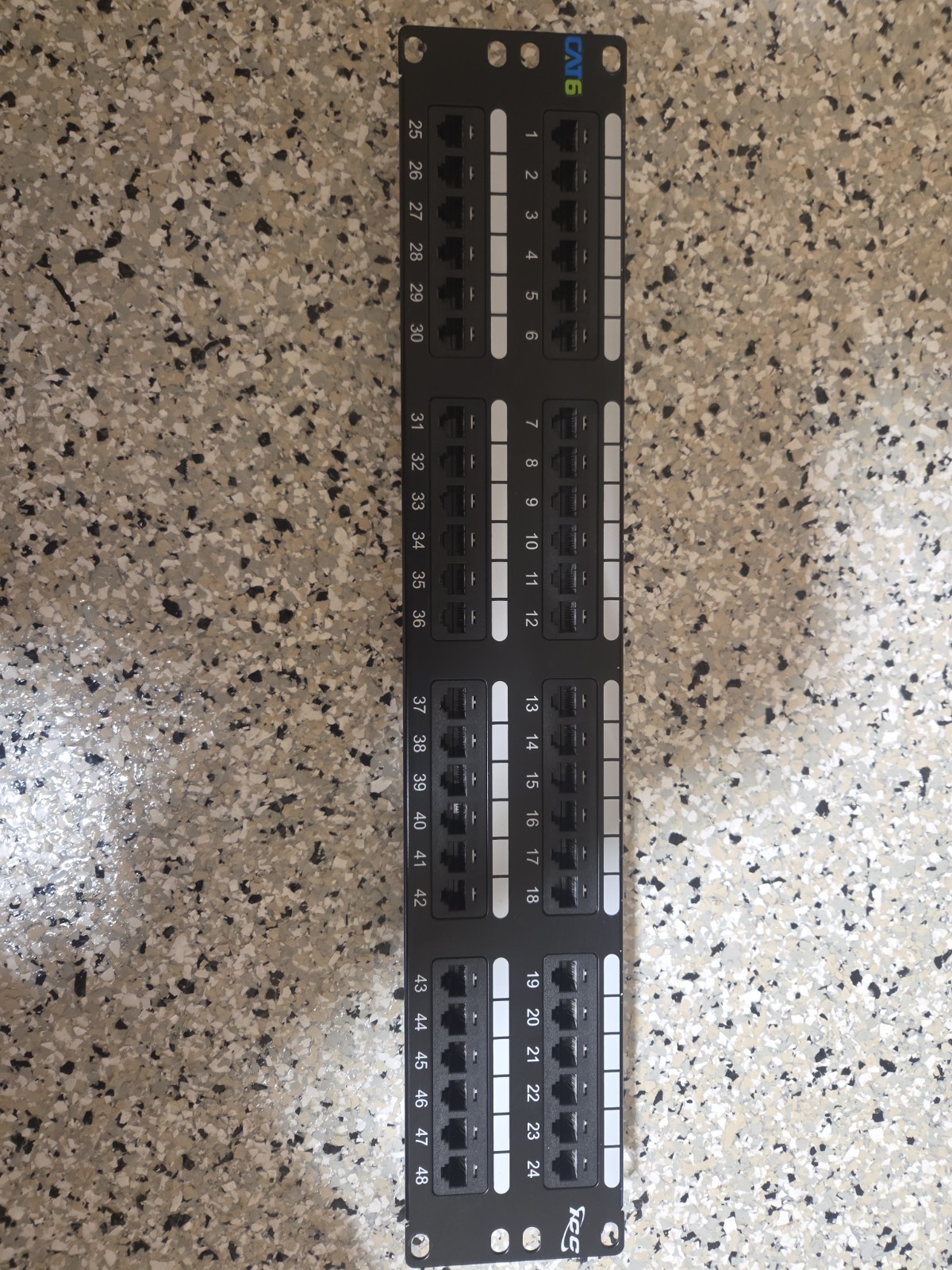 New Icc Patch Panel- Cat 6- 48-Port- 2 Rms