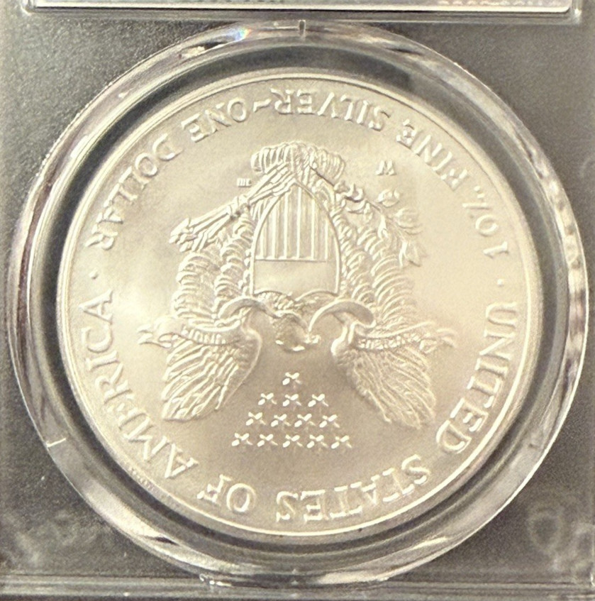 2007-W Burnished Silver Eagle PCGS SP69 Classic Blue Label