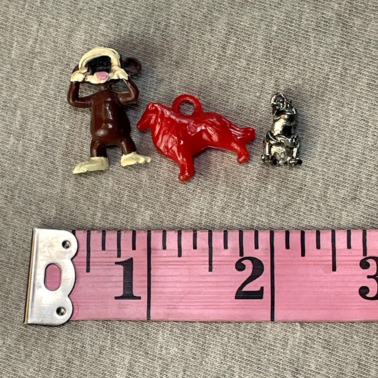 Bundle Lot Miniatures Mini Figurines Dog Monkey Frog w/ Crown