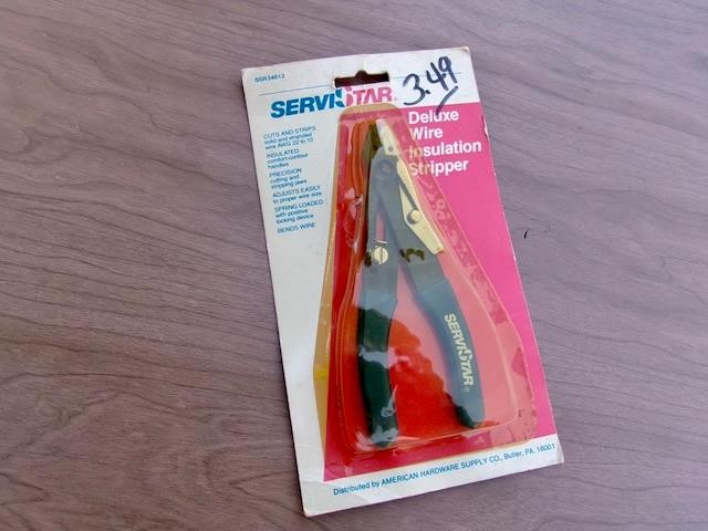 VINTAGE SERVISTAR DELUXE WIRE INSULATION STRIPPER NOS  FACTORY SEALED