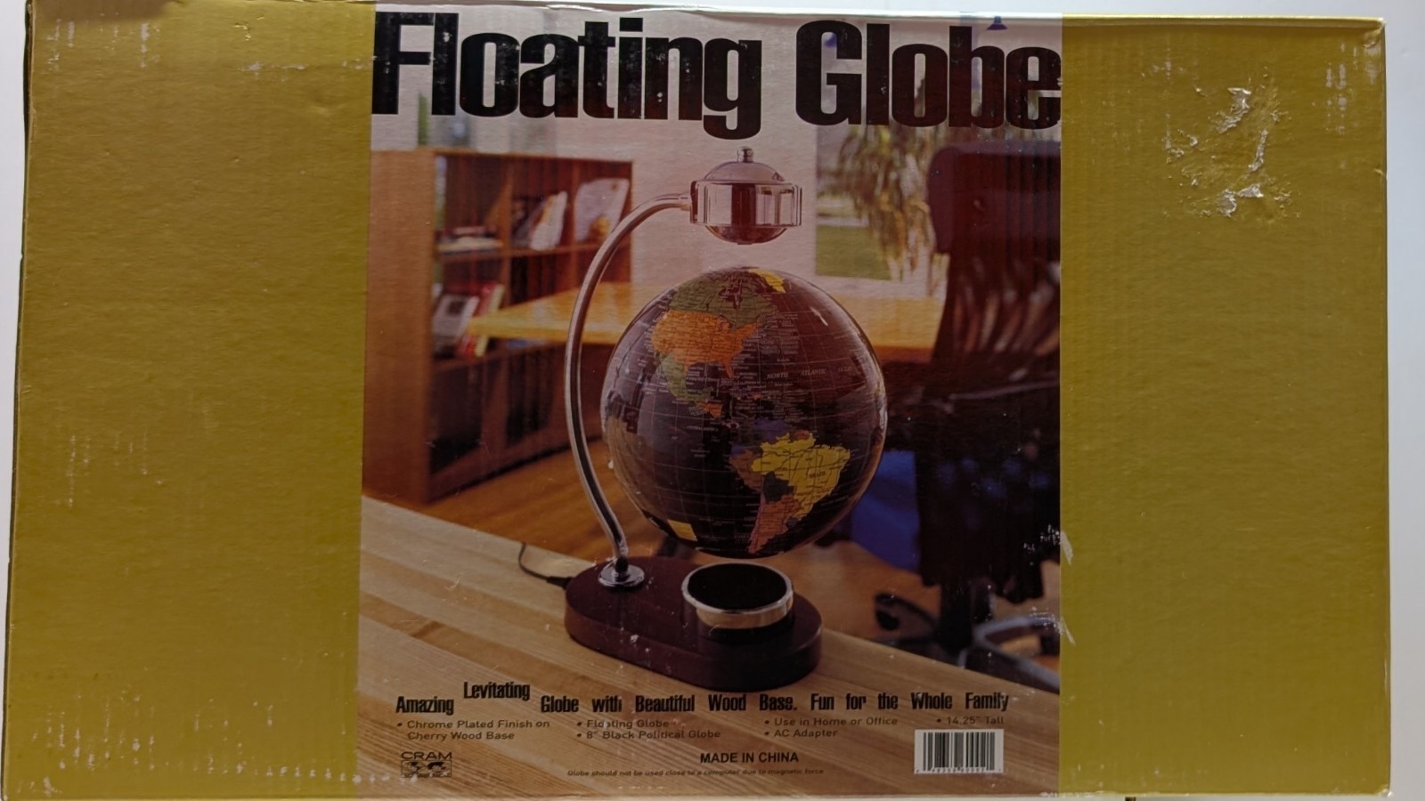 CRAM Magnetic Levitation Floating Globe 8''