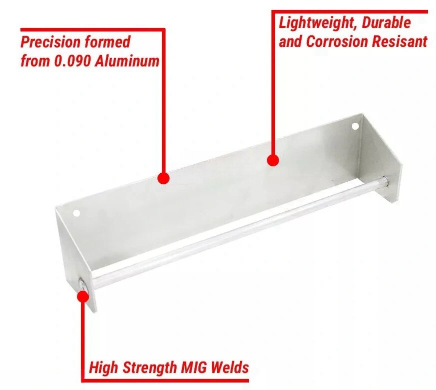 Full Aluminum Garage Trailer Tie-Down Hanger Organizer Tie hanger storage box