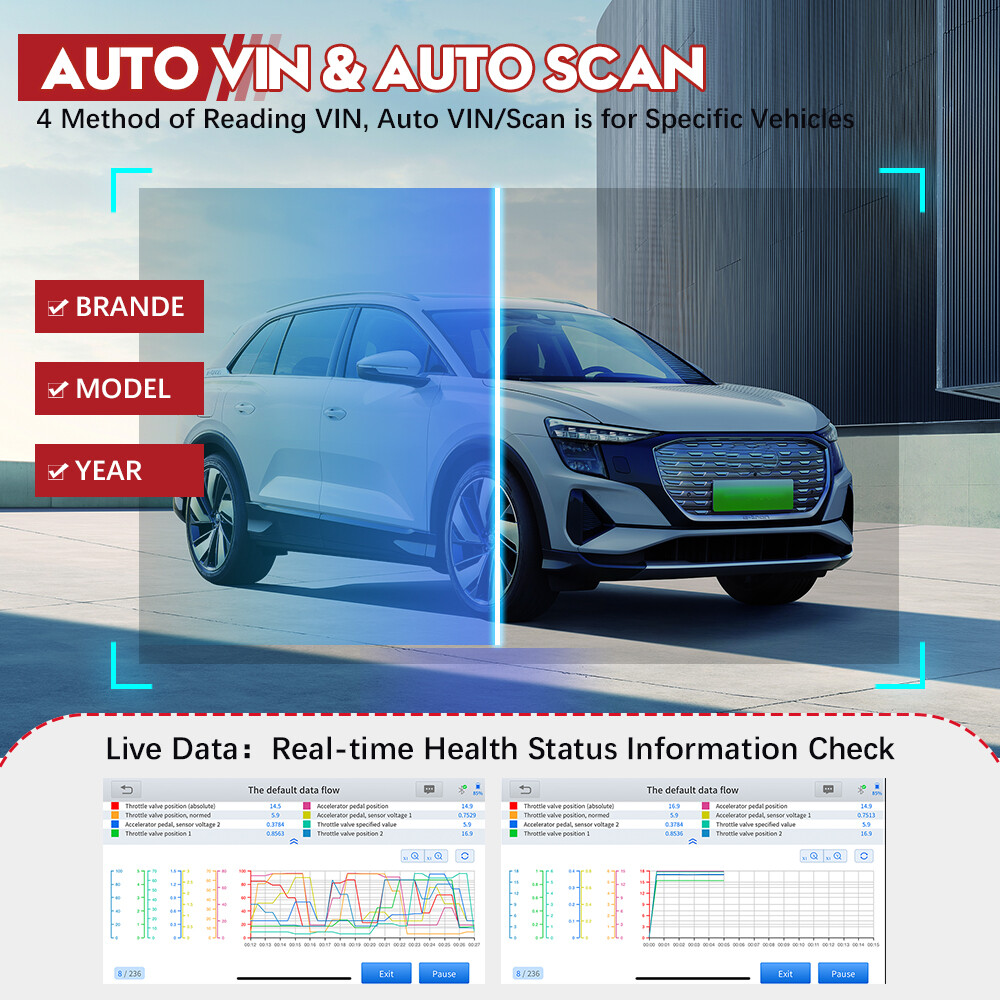 XTOOL A30M Bluetooth Bidirectional OBD2 Scanner All System Diagnostic 26+Service
