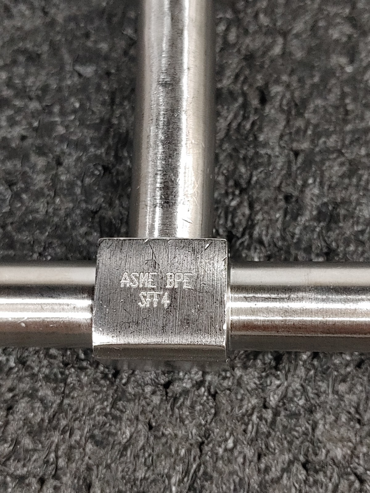 Assorted Lot of 4 316L SS Tri Clamp Tee Fittings