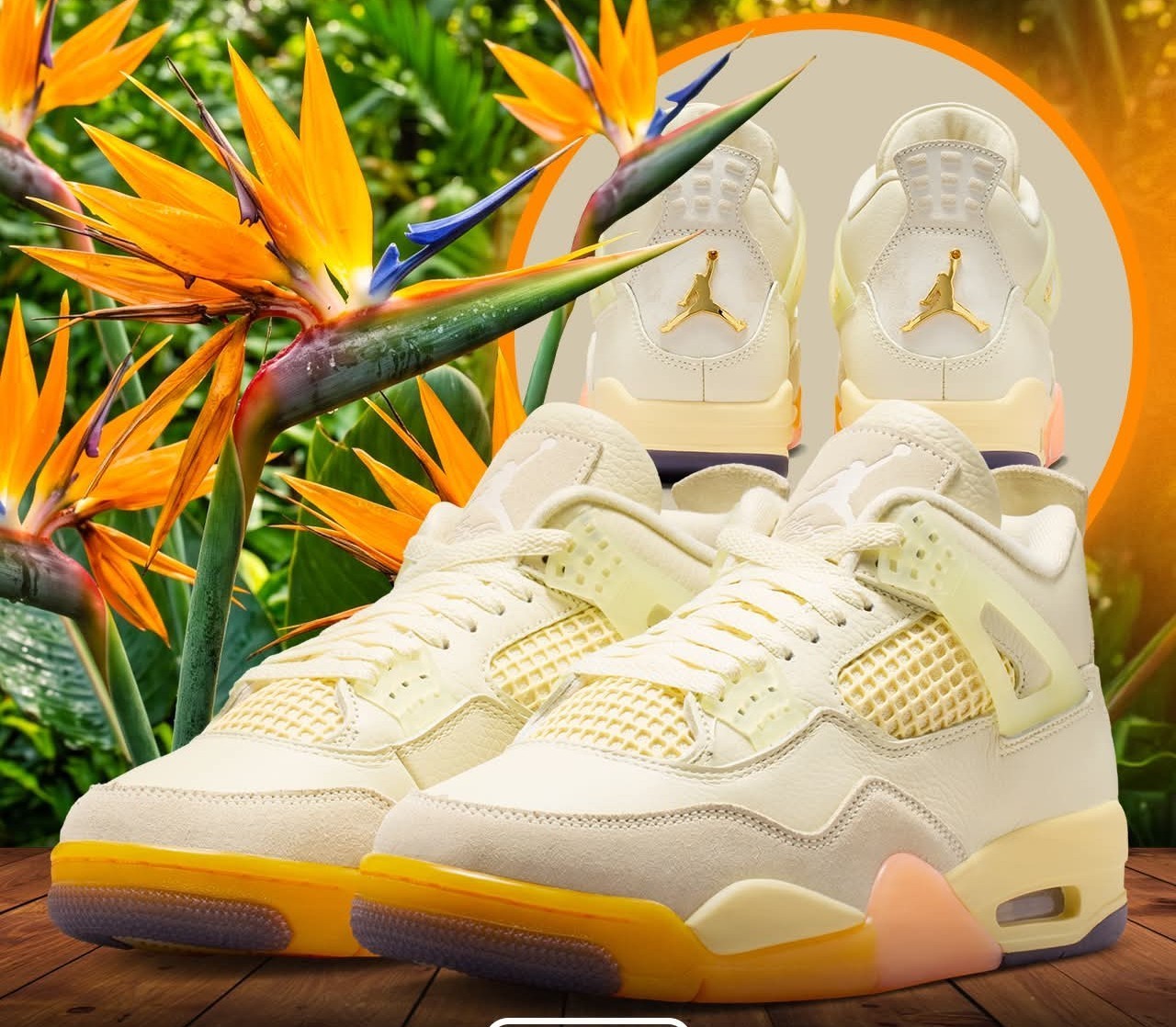 NEW Jordan 4 “Birds Of Paradise” HV0823-101 Size U 7-12 MEN'S