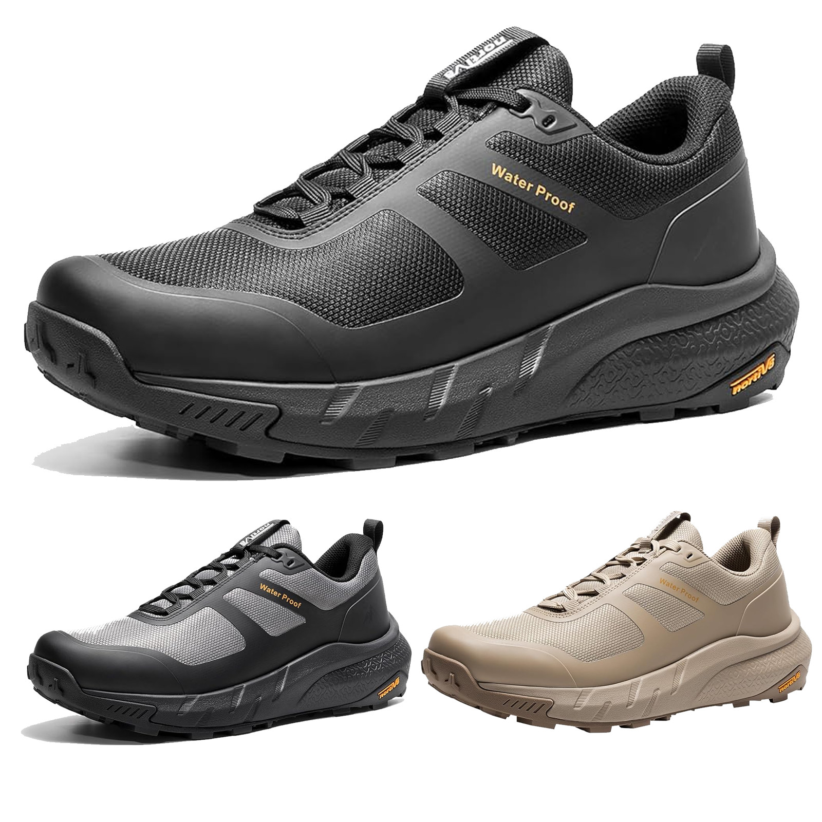 NORTIV 8 Men's Waterproof Hiking Shoes Lightweight Trekking Walking Shoes