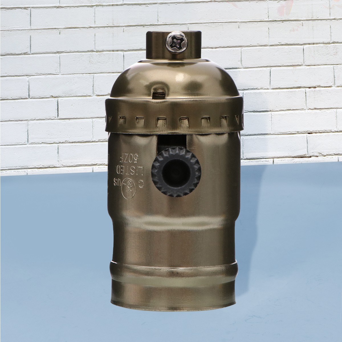 E26 Screw Socket Lamp Holder with On/Off Rotary Switch Edison Screw Light Base