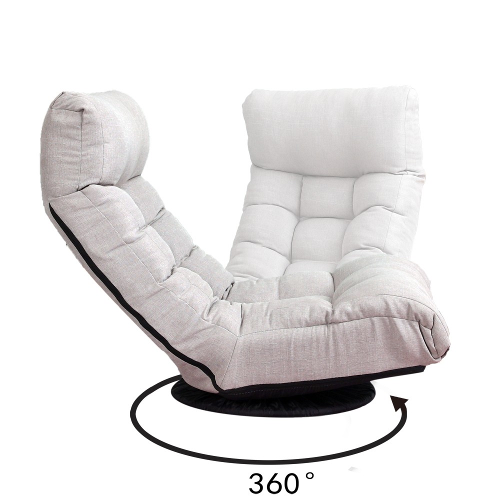 Lazy Sofa Balkon Freizeitstuhl Einzelsofa klappbar Relaxsessel mit Fußstütze-